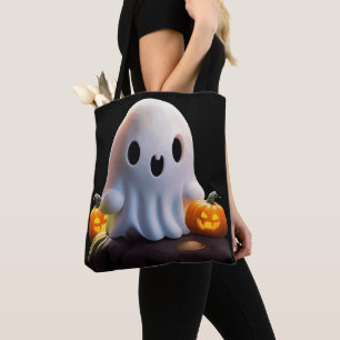 Baby Ghost Creepy Cute Halloween Character Tote Bag