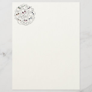 Baby Ghosts Spooky Cute Halloween Mood Custom Letterhead