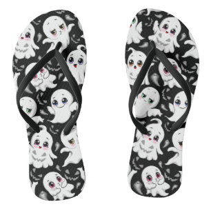 Baby Ghosts Spooky Cute Halloween Mood Jandals