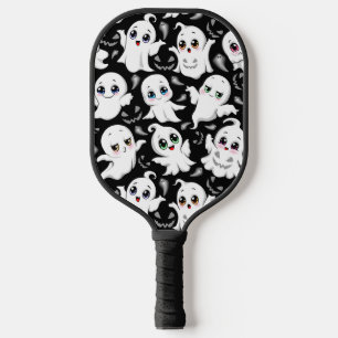 Baby Ghosts Spooky Cute Halloween Mood Pickleball Paddle