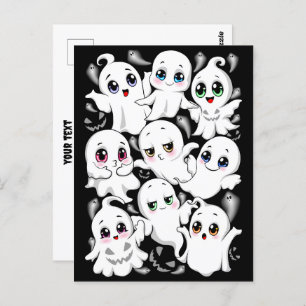 Baby Ghosts Spooky Cute Halloween Mood Postcard