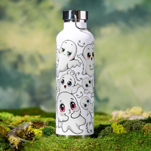 Baby Ghosts Spooky Cute Halloween Mood Water Bottle