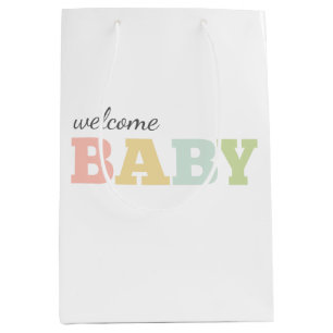 Baby gift bag, gender neutral, medium medium gift bag