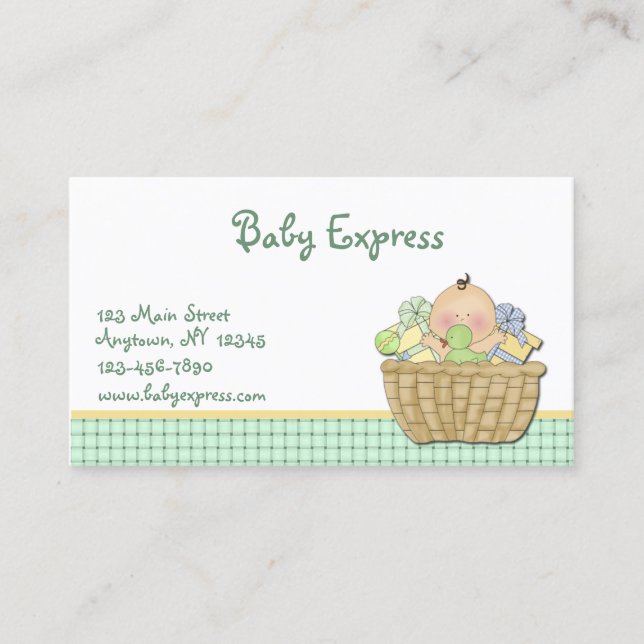 Baby Gift Basket Business Card (Front)