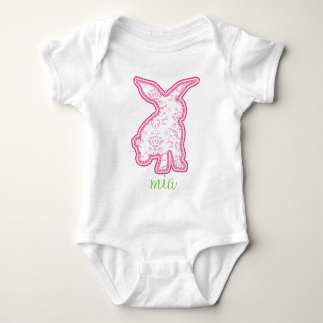 Baby Gift - Little Bunny Baby Bodysuit (Front)