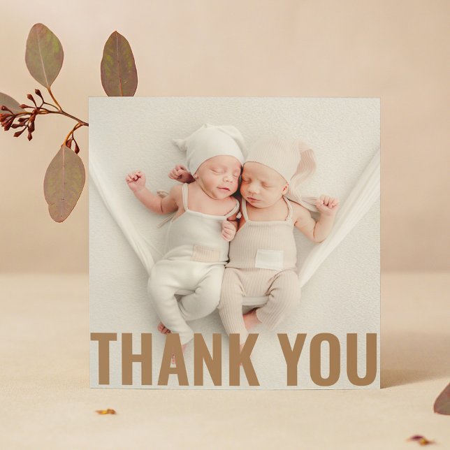 Baby Gift Modern Thank You Newborn Baby Shower (Creator Uploaded)