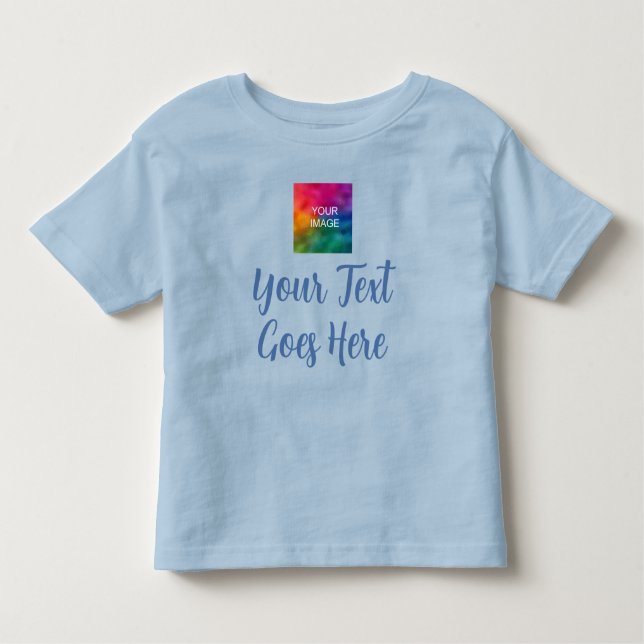 Baby Gift Template Upload Own Image Add Text Toddler T-Shirt (Front)