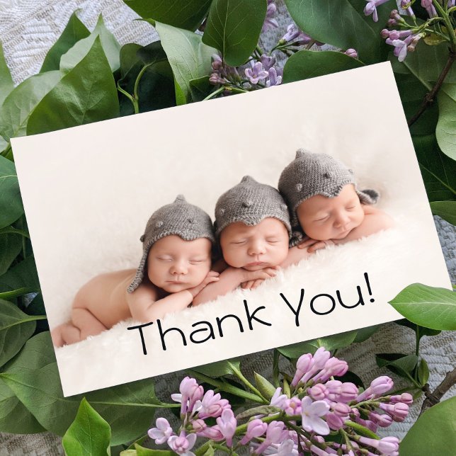 Baby Gift Triplets Thank You Newborn Baby Shower (Creator Uploaded)