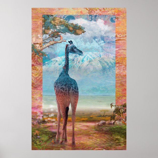 Baby Giraffe AFRICAN HERITAGE Poster (Front)