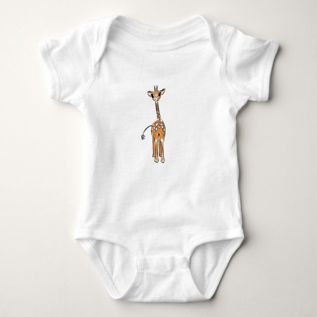 Baby Giraffe Baby Bodysuit (Front)