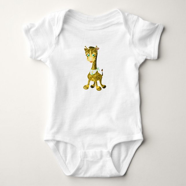 Baby Giraffe Baby Bodysuit (Front)