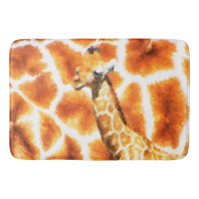 Baby Giraffe Bath Mat (Front)