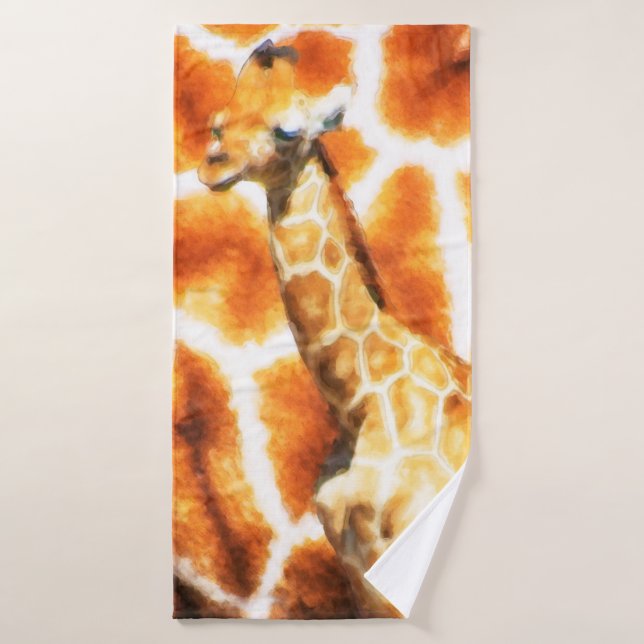 Baby Giraffe Bath Towel (Bath Towel)
