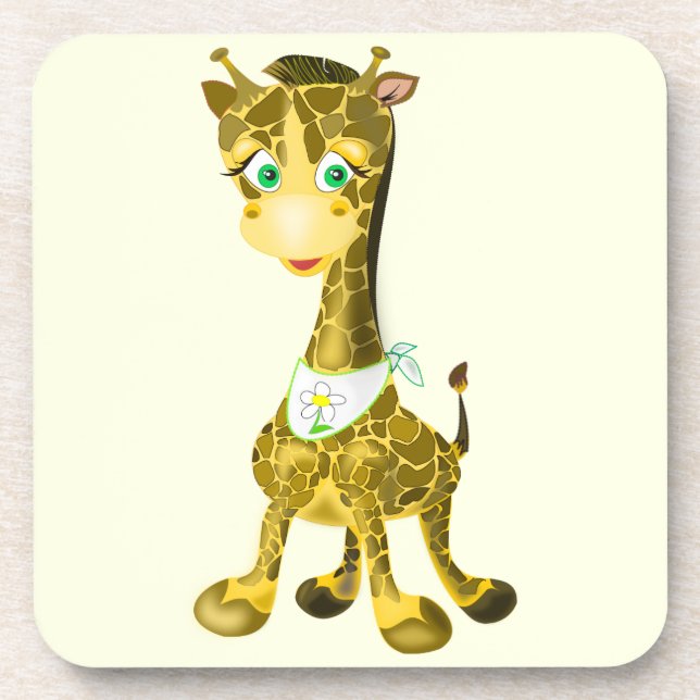 Baby Giraffe Coaster Your Colours (Front)