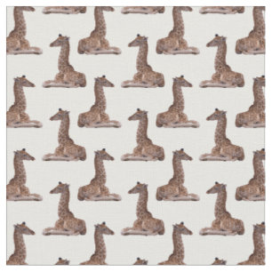 Baby Giraffe Frenzy Fabric (Choose Your Colour)