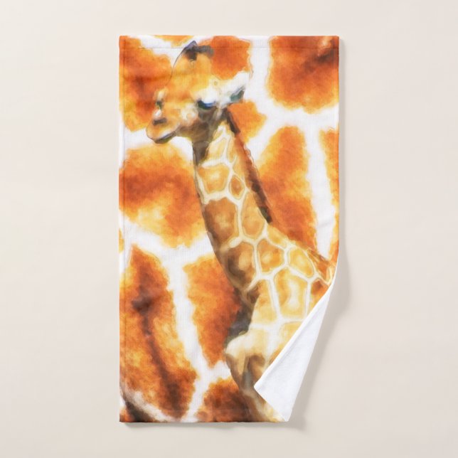 Baby Giraffe Hand Towel (Hand Towel)