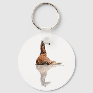 BABY GIRAFFE KEY RING