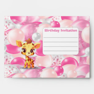 Baby Giraffe Let’s Make Her Birthday Special Envelope