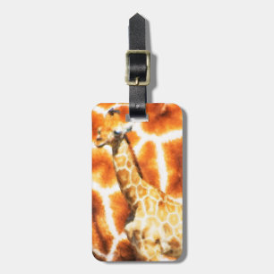 Baby Giraffe Luggage Tag