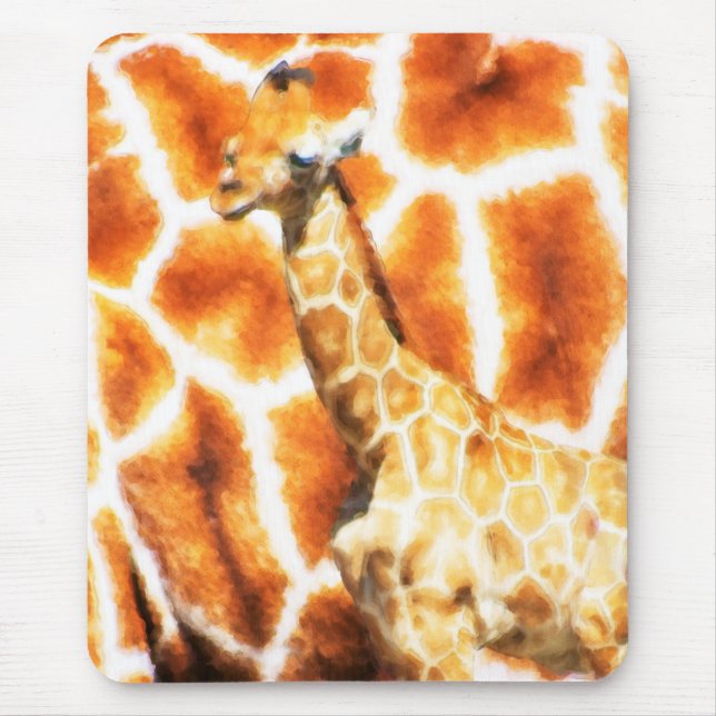 Baby Giraffe Mouse Pad (Front)