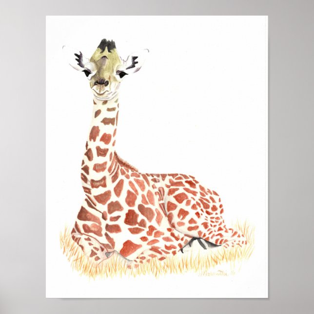 baby giraffe poster (Front)