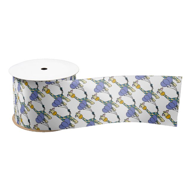 Baby Giraffe Satin Ribbon (Spool)