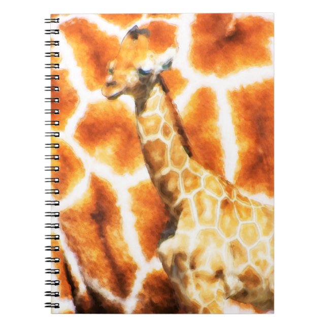 Baby Giraffe Spiral Notebook (Front)