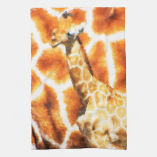 Baby Giraffe Tea Towel