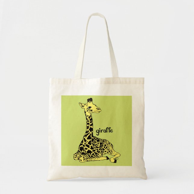 Baby Giraffe Tote Bag (Front)