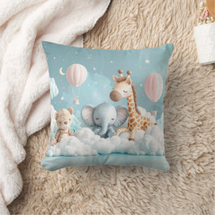 Baby Giraffe with all his friends Cushion