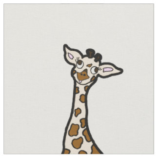 Baby Giraffes In A Row Fabric