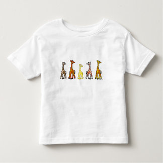 Baby Giraffes In A Row Toddler T-Shirt
