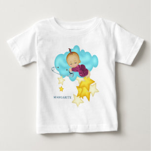 Baby Girl (2) on a Cloud  T-Shirt
