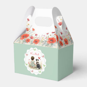 Baby Girl and her Puppy Baby Shower Favour Box