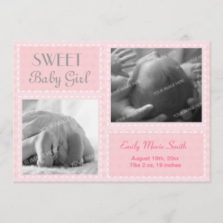 Baby Girl Announcement