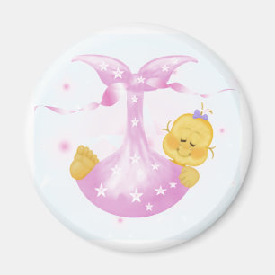 Baby Girl Arrival Magnet