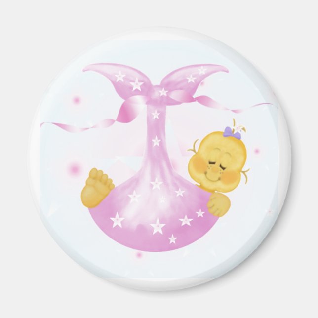 Baby Girl Arrival Magnet (Front)