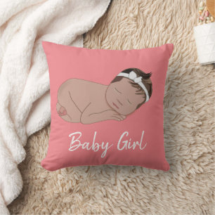 Baby Girl Baby Shower Cushion