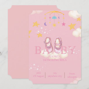 baby girl baby shower invitations,digital download invitation