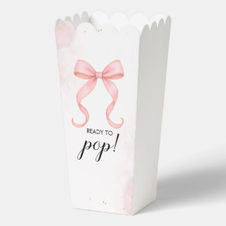 Baby Girl Baby Shower Popcorn Favour Box