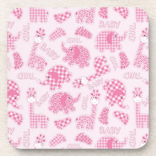 baby girl background coaster