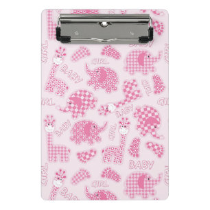 baby girl background mini clipboard