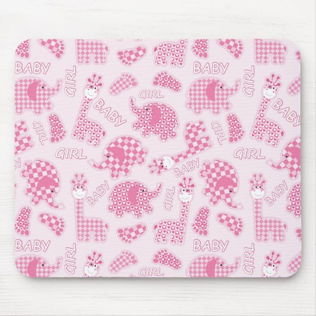 baby girl background mouse pad (Front)