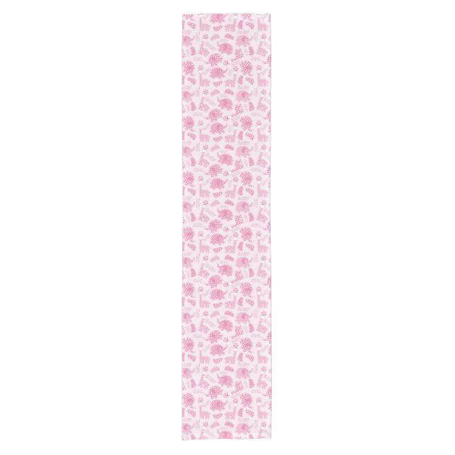 baby girl background short table runner (Front)