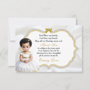 Baby Girl Baptism Christening Communion Thank You