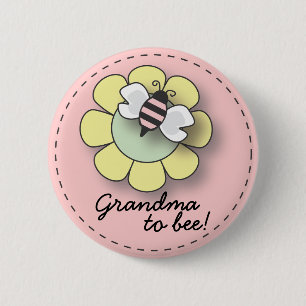 Baby Girl Bee in Pink Grandma To "Bee" Pin
