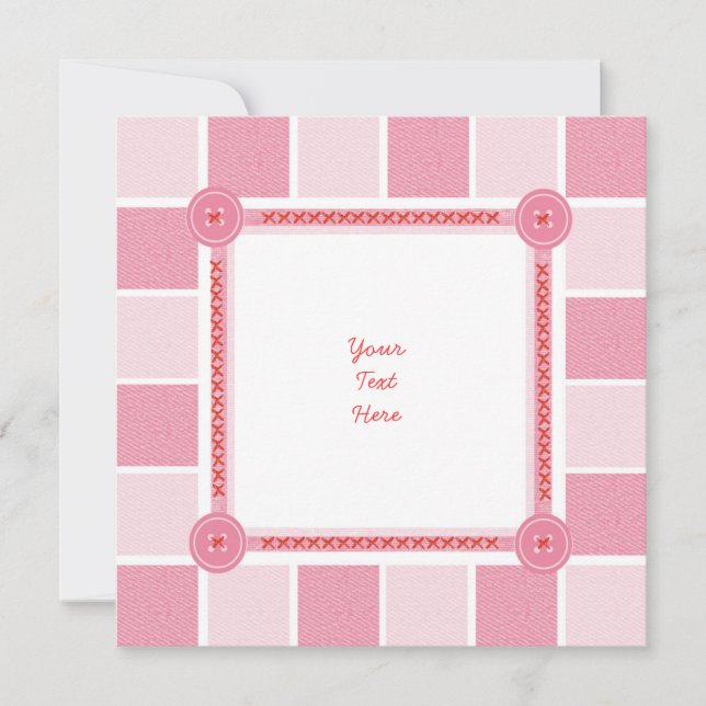 Baby Girl Birth / Shower announcements (blank) (Front)