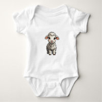 Baby Girl Bodysuits sheep cartoon