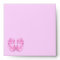 Baby Girl Booties Invitation Envelope