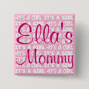 Baby Girl Button It's A Girl!